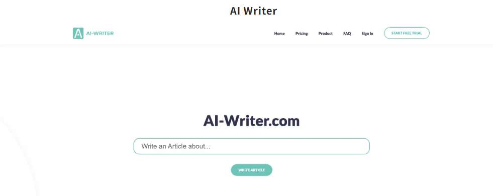 AI Writer 论文写作工具
